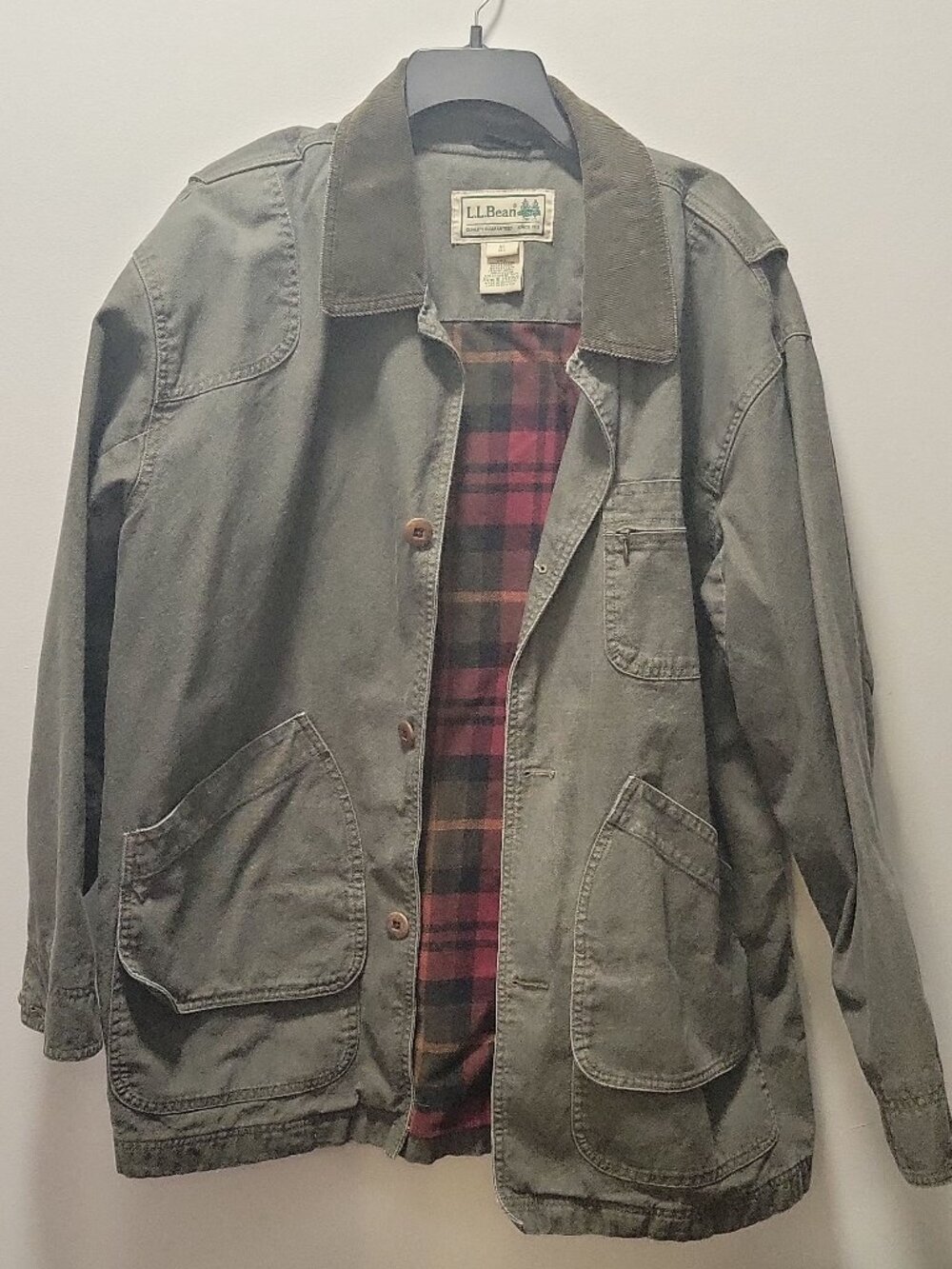 L.L Bean Green Xl Mens Work Coat - work,outdoors,chore,grampacore,cozy,winter